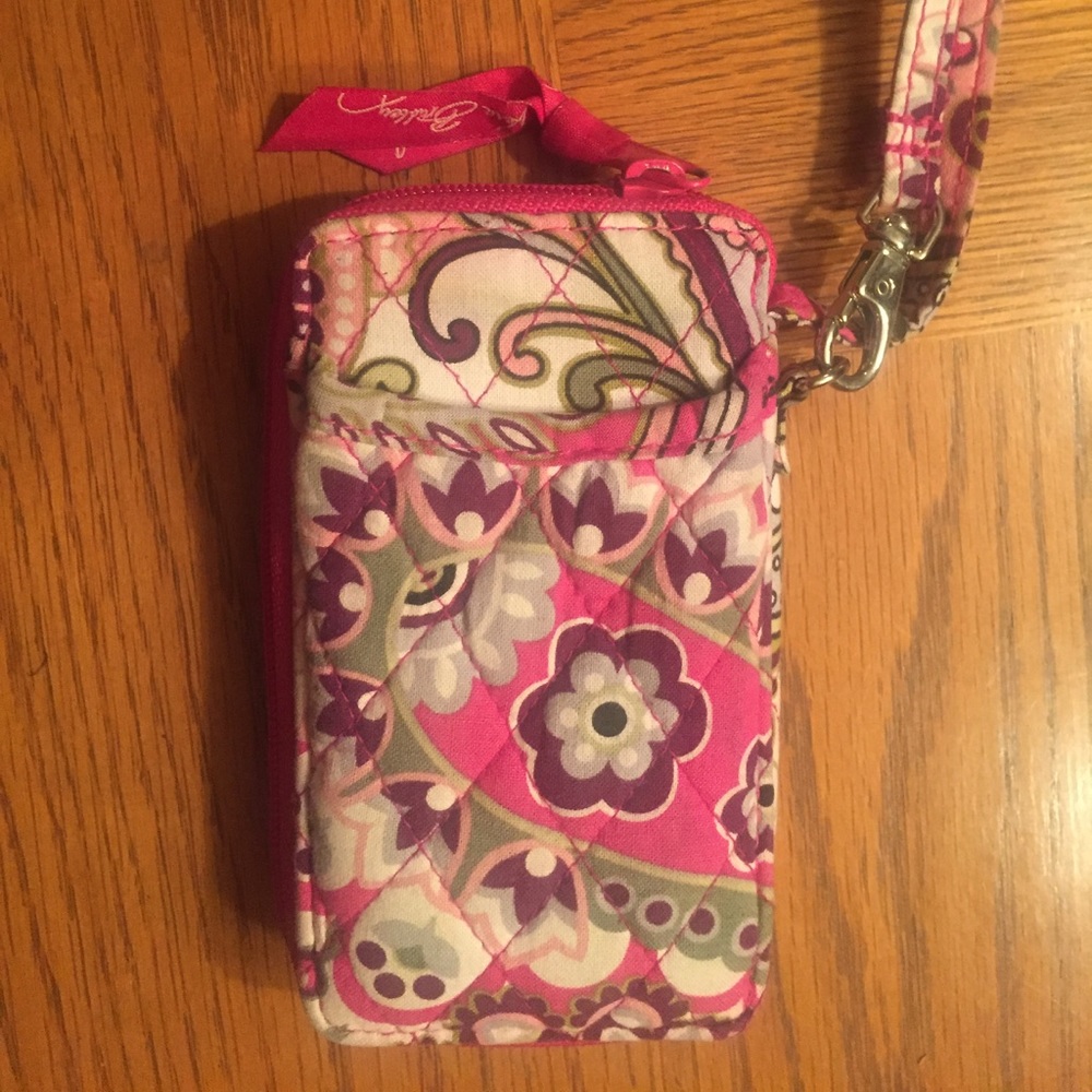 Pink Vera Bradley Wristlet